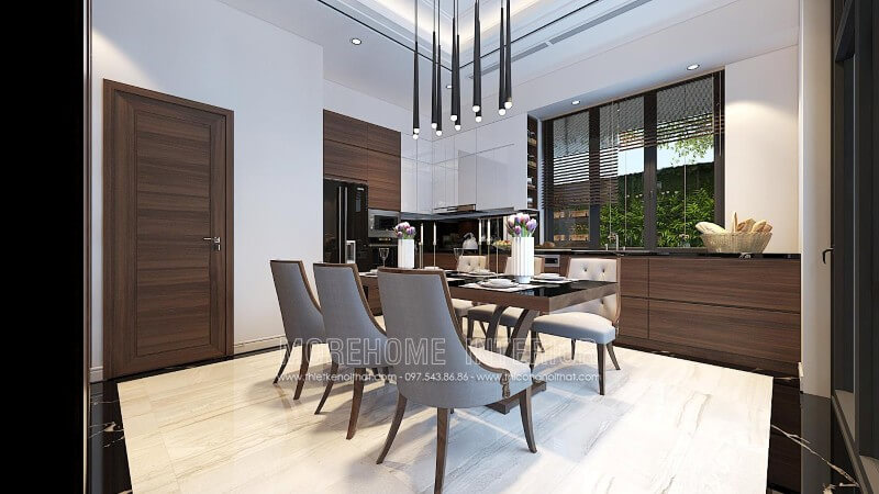 tủ bếp gỗ công nghiệp