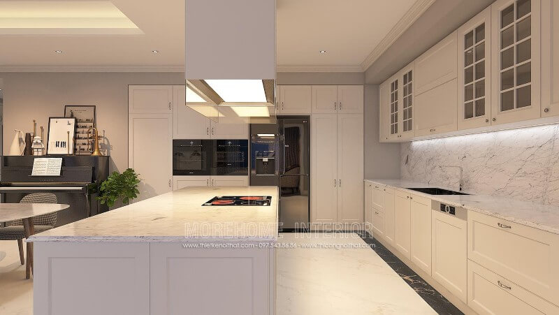 tủ bếp gỗ công nghiệp