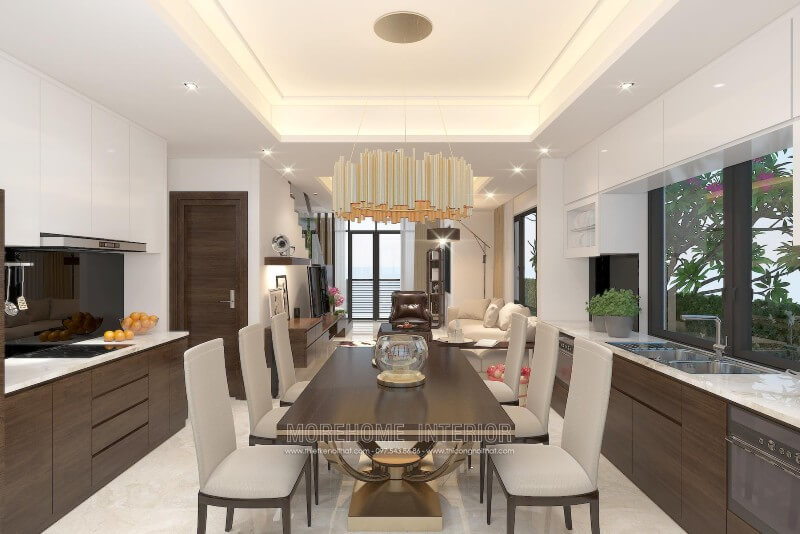 tủ bếp gỗ công nghiệp