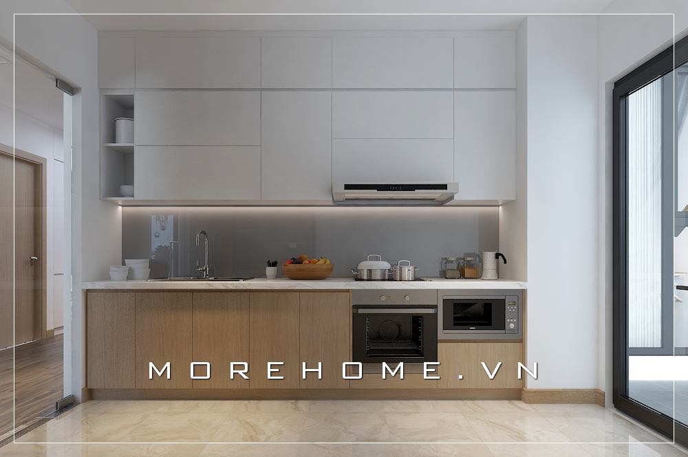 tủ bếp gỗ công nghiệp