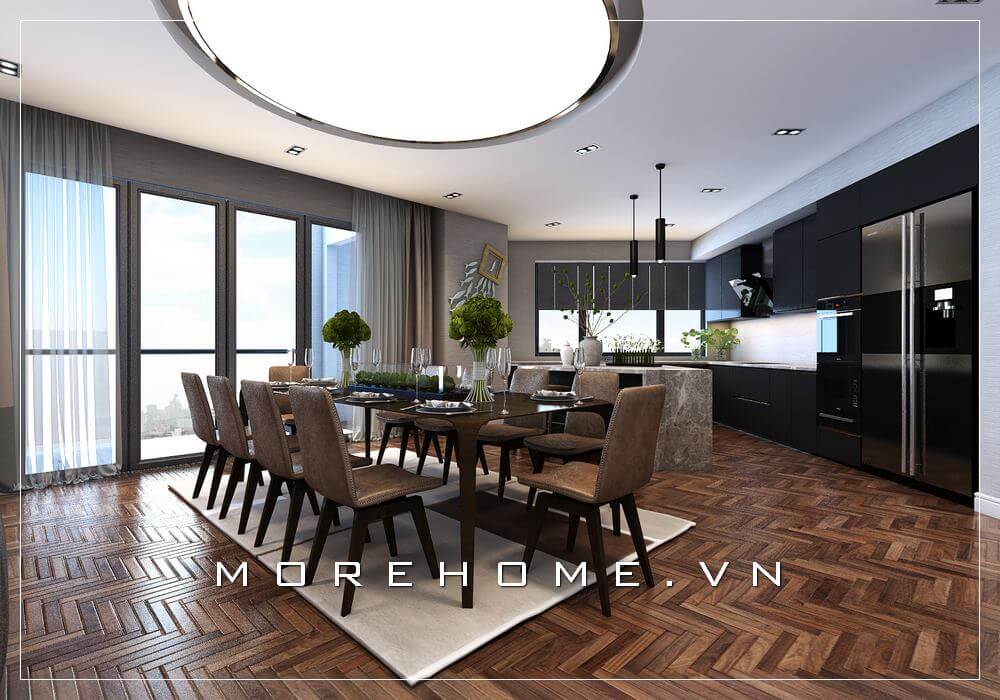tủ bếp gỗ công nghiệp