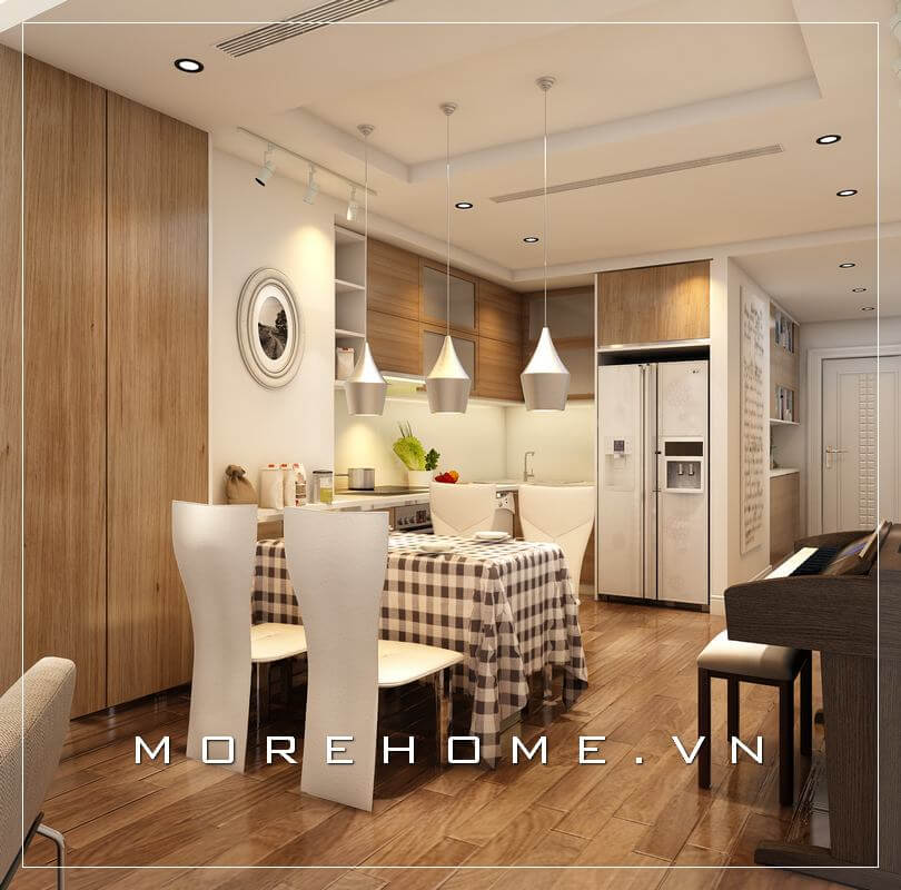 Tủ bếp gỗ công nghiệp đẹp, hiện đại