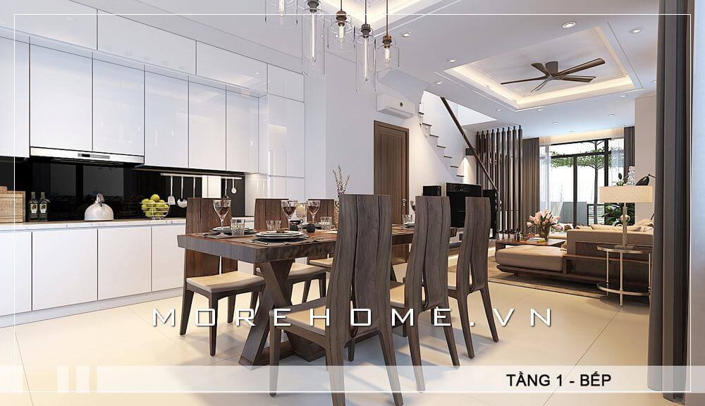 tủ bếp gỗ công nghiệp