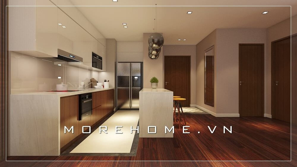 tủ bếp gỗ công nghiệp